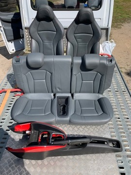 Fotele Audi S1 A1 sline quattro 2011-18 Recaro skóra KOMPLET europa