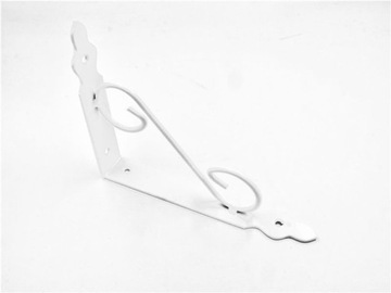 WSPORNIK KĄTOWNIK POD PÓŁKĘ OZDOBNY 150x150 BIAŁY