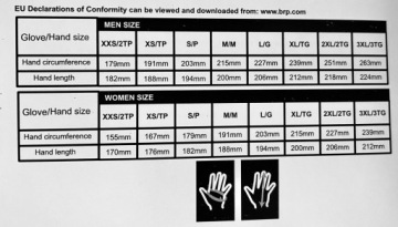 4463420690 Перчатки Helios Can-Am BRP размер M