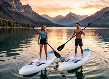 Deska SUP do pływania pompowana Paddle Aquasurf 320cm + wiosło i pompka