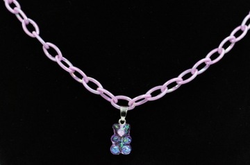 Легкая акриловая цепочка с подвеской в ​​виде желейного мишки HARIB.