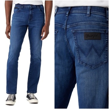 Męskie spodnie jeansowe proste Wrangler TEXAS SLIM W33 L30