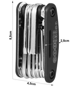 НАБОР ВЕЛОСИПЕДНЫХ КЛЮЧЕЙ МУЛЬТИТУЛЬНЫЕ КЛЮЧИ 16 В 1