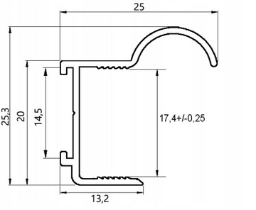 Комплект фурнитуры для раздвижных дверей SATIN CLASS 2,5M/3Doors