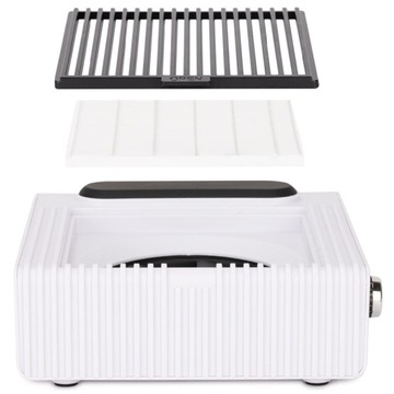 Pochłaniacz pyłu 80W manicure kasetowy biały