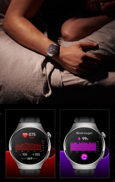 Zegarek KARDIOWATCH z Pomiarem Glukozy EKG Analiza Krwi Ciśnienie AMOLED PL