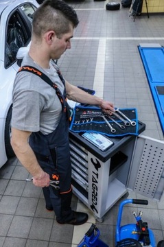 Кованые накидные ключи с трещоткой CrV 12-EL