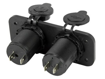 РОЗЕТКА ПРИЖИГАЛА ПАНЕЛЬ ЗАРЯДНОГО УСТРОЙСТВА 2x USB 12–24 В
