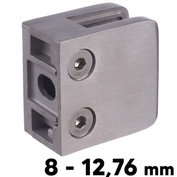 UCHWYT DO SZKŁA BALUSTRADY SZYBY 12 mm 45x45 SZLIF