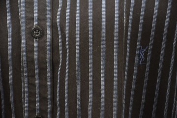 YSL Yves Saint Laurent koszula męska XL 42 paski