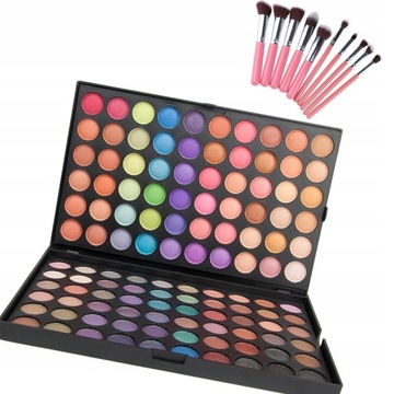 EYE SHADOW PALETTE SET 120 COLORS BRUSHES