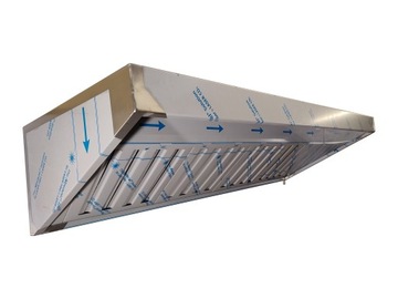Okap Gastronomiczny 140x70x40 Filtry Wentylator