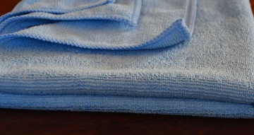 Синяя БОЛЬШАЯ МИКРОФИБРА, прочная, долговечная, впитывающая, НЕ пылит и не царапается!