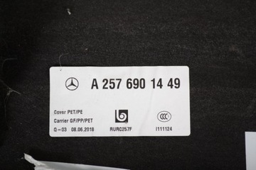 MERCEDES CLS POLIČKA NA PACZKI ZADNÍ C257 2018