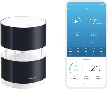 Netatmo Bezprzewodowy Anemometr do Stacji Pogody NWA01-WW