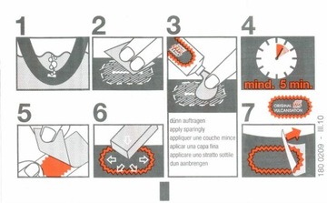 Zestaw do naprawy dętek rowerowych TT04 SPORT 6xłatki+3g klej Tip Top 2szt