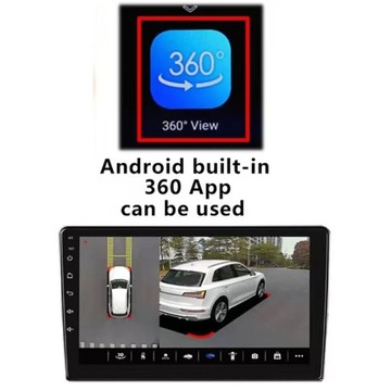 Автомобильная панорамная системная камера 360° для мультимедийного экрана Android, Android