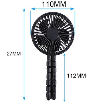 ВЕНТИЛЯТОР С ЗАЖИМОМ 1800МАЧ, 3 СКОРОСТИ ДЛЯ КОЛЯСКИ, АВТОКРЕСЛА, ПАЛАТКИ