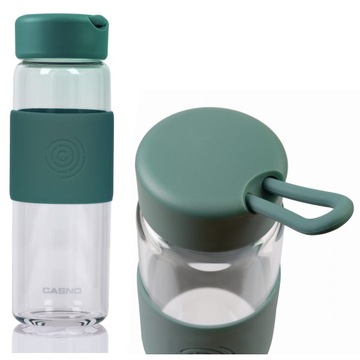 Butelka SZKLANA Bidon na Wodę Smoothie 520 ml