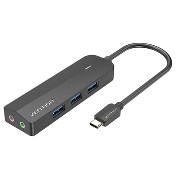 VENTION Karta Dźwiękowa + HUB USB 3.0 + Zasilanie