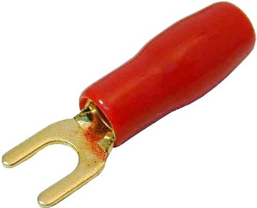 Konektor - końcówka widełkowa złocona M4 601825