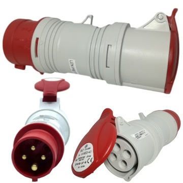 PRZEJŚCIÓWKA SIŁOWA REDUKTOR Z 16A NA 32A 4P IP44