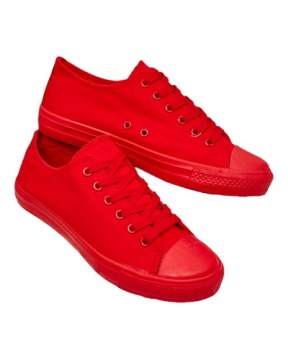 CZERWONE TRAMPKI DAMSKIE HIRRI 37