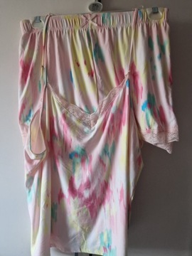 PRIMARK PIEKNA LETNIA PIZAMA PASTEL 50/52 XXL