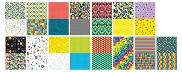 Happy Color БЛОК С МОТИВАМИ Геометрический А4 80г 15 листов