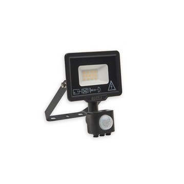 Lampa LED 10W 6500K przed dom z czujnikami