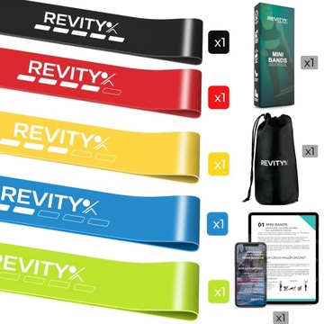 МИНИ-БРЕНТЫ ДЛЯ ТРЕНИРОВОК НАБОР ИЗ 5 ЛАТЕКСНЫХ НАПРАВЛЯЮЩИХ ДЛЯ СОПРОТИВЛЕНИЯ ФИТНЕС-РЕЗЕНТЫ