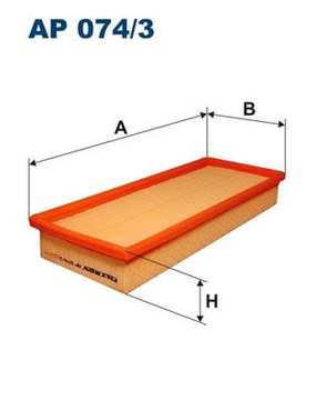 2× FILTRON FILTR VZDUCHU