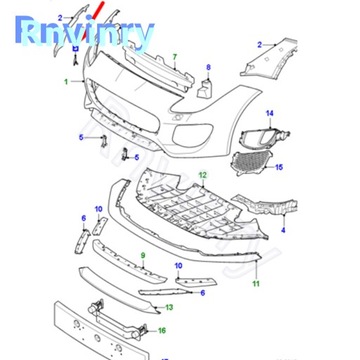 Крышка омывателя фар Rnvinry для Jaguar F-Type 20