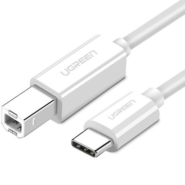 ЗЕЛЕНЫЙ КАБЕЛЬ ДЛЯ ПРИНТЕРА USB C НА USB B 480 Мбит/с ПРОЧНЫЙ 1 М