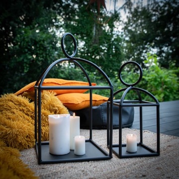 ФОНАРИ ЧЕРНЫЕ МЕТАЛЛИЧЕСКИЕ НАБОР ДЛЯ ГОСТИНОЙ LOFT СВАРНЫЕ МОЩНЫЕ ФОНАРИ