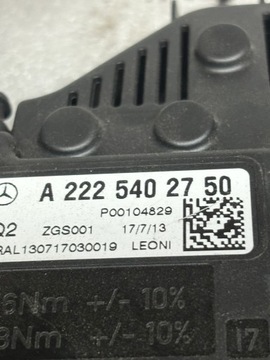 KLIKA POJISTKA MERCEDES S W222 A2225402750 ORIG.