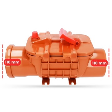 Штормовая задвижка с двойной заслонкой 110 мм Обратный клапан PESTAN Anti-Rat Dam