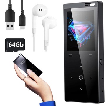 ODTWARZACZ MUZYCZNY MP4 MP3 DOTYKOWY BLUETOOTH 64G RADIO VIDEO LCD eBook