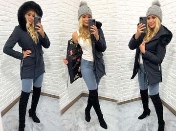 ФЕНОМЕНАЛЬНАЯ ЗИМНЯЯ ПАРКА, ТЕПЛАЯ КУРТКА, КАПЮШОН, XXL