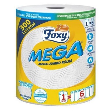Foxy Ręcznik Kuchenny Papierowy Mega Jumbo 300 listków
