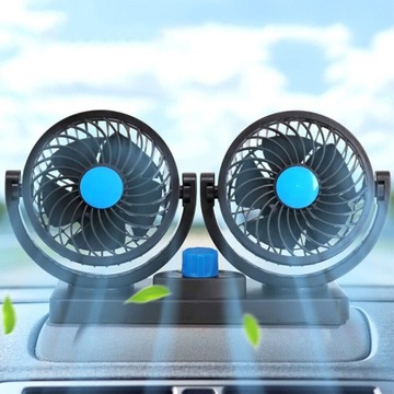 WENTYLATOR Z PODWÓJNĄ GŁOWICĄ, 2 STOPNIE WENTYLOWANIA, CHŁODZĄCY WENTYLATOR