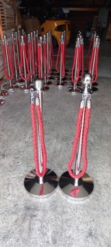 СТОЛБ БАРЬЕРНЫЙ 1м СЕРЕБРЯНЫЙ глянцевый