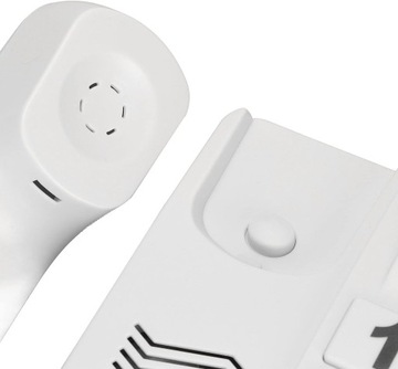 Telefon przewodowy z duymi przyciskami, biay