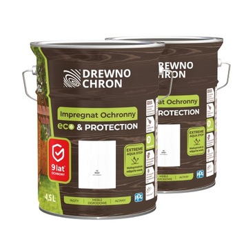 Drewnochron Impregnat ochronny do drewna Eco&Protection biały 9L