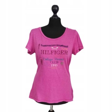 NM286*TOMMY HILFIGER* Róż bawełna koszulka VINTAGE L 40