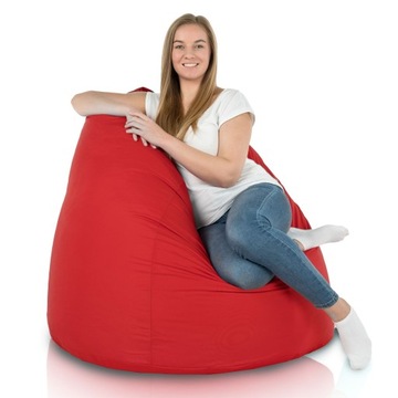 Czerwony Worek Fotel XXL Outdoor Z Oparciem XXL