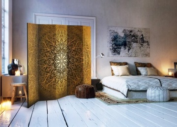 ширма из 5 предметов ЗОЛОТАЯ МАНДАЛА 225 x 172 СМ
