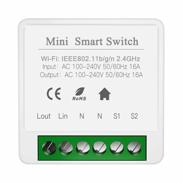 Mini przekaźnik WiFi TUYA Smart Life 16A 230V IoT