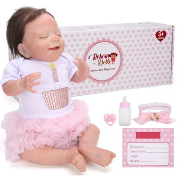 Baby Doll Toy Vinyl Realistyczna Reborn Baby Girl Doll Ubrana OG