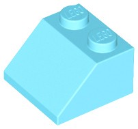 LEGO 3039 slope skos 45 2x2 Medium Azure 4szt.